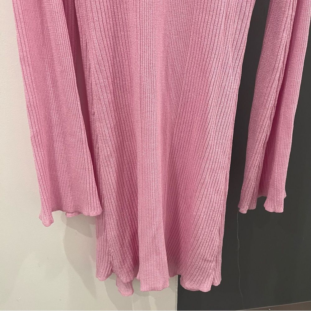NEW SER.O.YA Mini Dress Pink Knit Galli Off Shoulder Long Sleeve size M - Picture 6 of 10